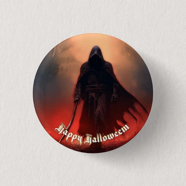 In the shadow of the Grim Reaper - Halloween Butto 3 Cm Round Badge (Front)
