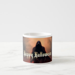 In the shadow of the Grim Reaper - Halloween Espresso Cup