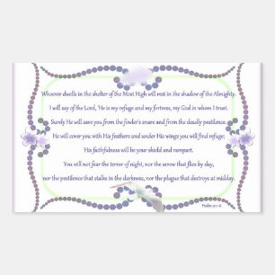 In the Shelter! Card Rectangular Sticker