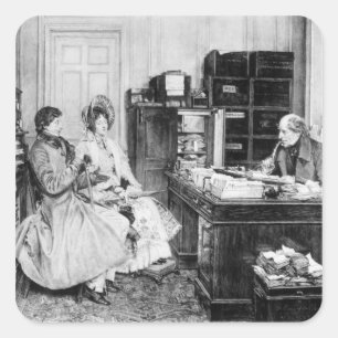 In the Solicitor's Office Square Sticker