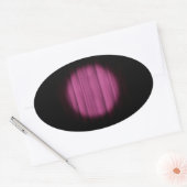 In the Spotlight Centre Stage Curtain Background Oval Sticker (Envelope)