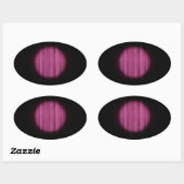 In the Spotlight Centre Stage Curtain Background Oval Sticker (Sheet)