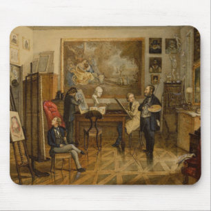 In the Studio of Miklos Barabas Mouse Mat