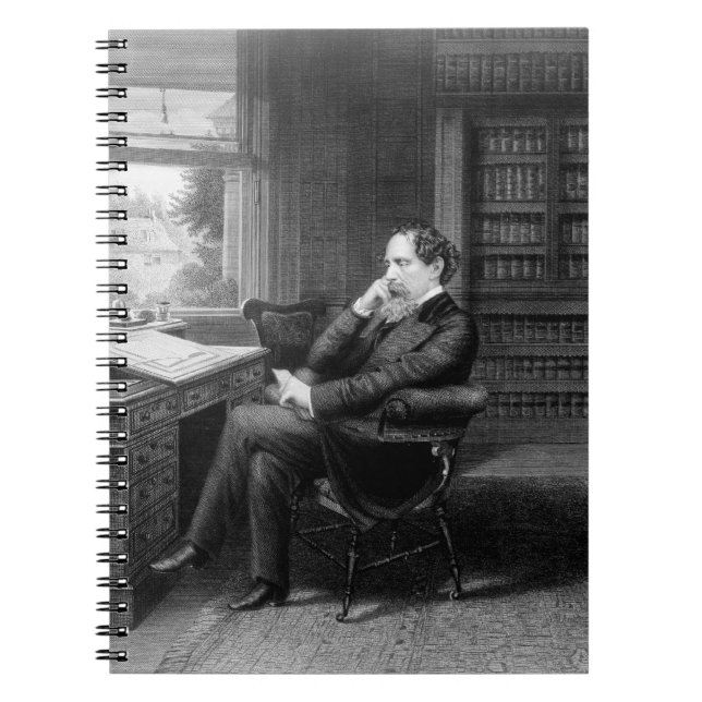 In the Study of Charles Dickens Notebook (Front)
