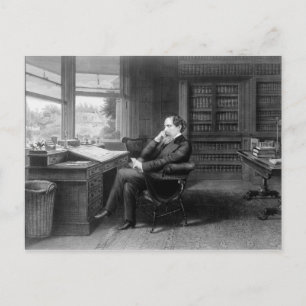 In the Study of Charles Dickens Postcard