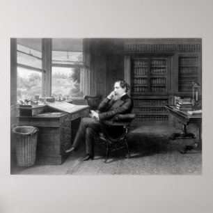In the Study of Charles Dickens Poster