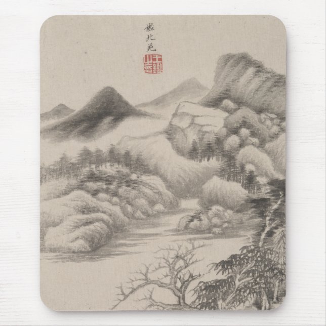 In the Style of Various Old Masters | B&W Mouse Mat (Front)