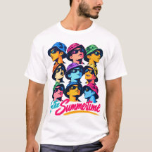 In the Summertime Colourful Pop Art Men's T-Shirt