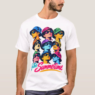 In the Summertime Colourful Pop Art Men's T-Shirt