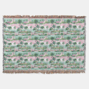 In The Tropics, Every Day Feels Like A Holiday Throw Blanket