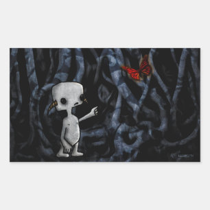 In the Twisty Woods Rectangular Sticker