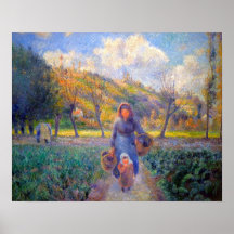 In the Vegetable Garden Camille Pissarro 1881