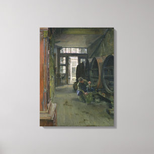 In the Vinegar Factory in Hamburg, 1891 Canvas Print