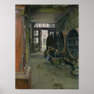 In the Vinegar Factory in Hamburg, 1891 Poster