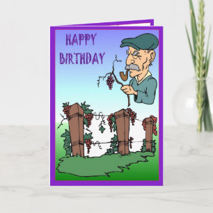 In the vineyard card