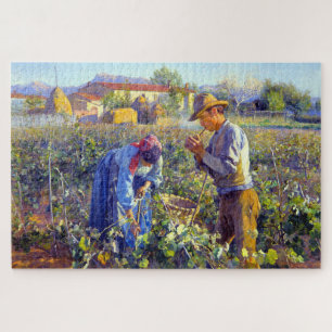 In the Vineyard Elin Danielson-Gambogi 1898  Jigsaw Puzzle