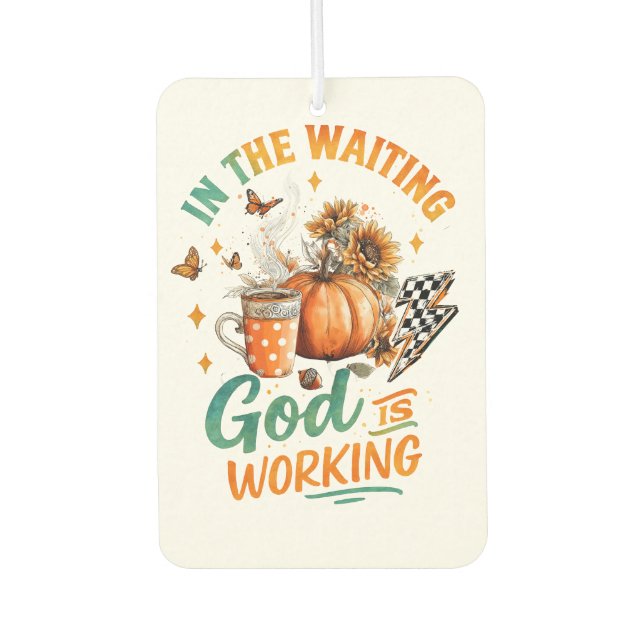 In The Waiting...  Car Air Freshener (Front)