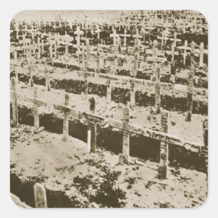 In the West nothing New: A German cemetery in Fran Square Sticker