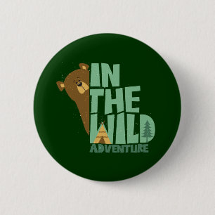 In The Wild Adventure Bear 6 Cm Round Badge