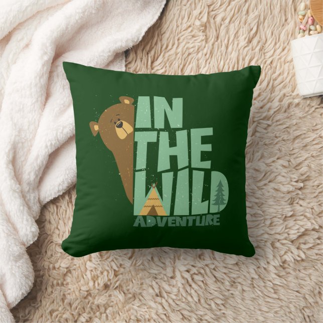 In The Wild Adventure Bear Cushion (Blanket)