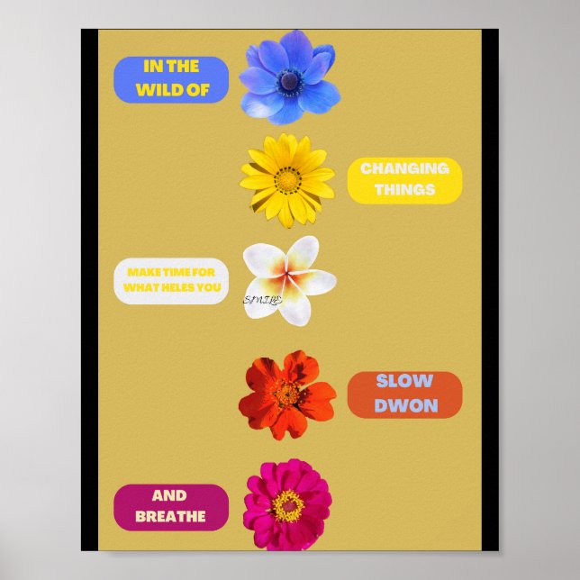 In the wild of changing things. BY SMILE Poster (Front)