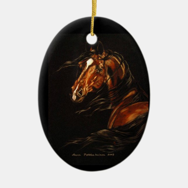 In the WInd Ceramic Tree Decoration (Front)