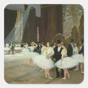 In the Wings at the Opera House, 1889 Square Sticker
