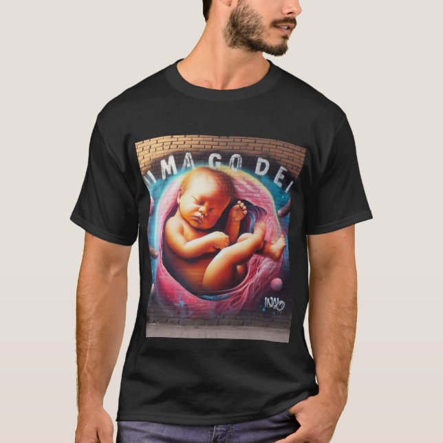 In the Womb, Imago Dei, Image of God, Graffiti T-Shirt (Front)