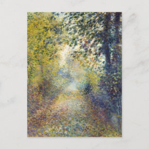 In The Woods by Renoir, French Impressionism Art, Postcard