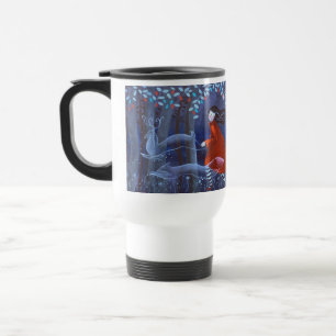 In The Woods With Animal Spirits. Travel Mug
