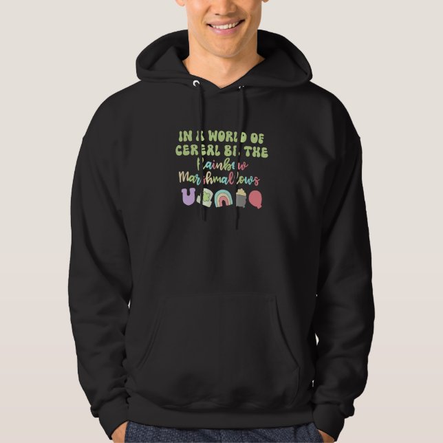 In The World Of Cereal Rainbow Lucky Charms St Pat Hoodie (Front)