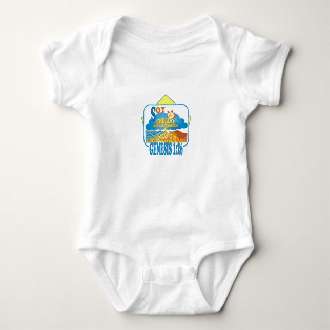 In Their Image I White I Esp Baby Bodysuit (Front)