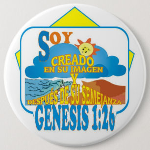 In Their Img I Esp I 6x6 6 Cm Round Badge
