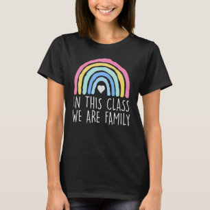 In This Class We Are Family Student Teacher Back T T-Shirt