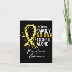 in This Family Fights Alone Bone Cancer Awareness Card