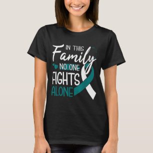 In this family fights alone Cervical Cancer T-Shirt