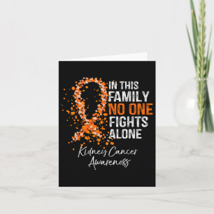 In This Family Fights Alone Shirt Kidney Cancer  Card