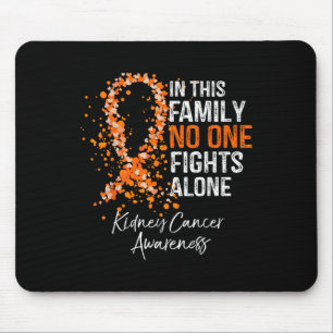 In This Family Fights Alone Shirt Kidney Cancer Mouse Mat