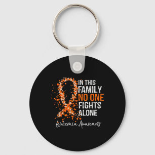 In This Family Fights Alone Shirt Leukaemia Awaren Key Ring