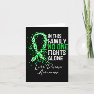 In This Family Fights Alone Shirt Liver Disease Card