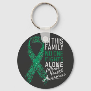  In This Family No One Fights Alone Mental Health  Key Ring