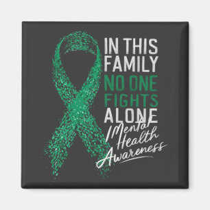 In This Family No One Fights Alone Mental Health Magnet
