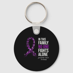 In This Family No One Fights Alone Pancreatic Canc Key Ring