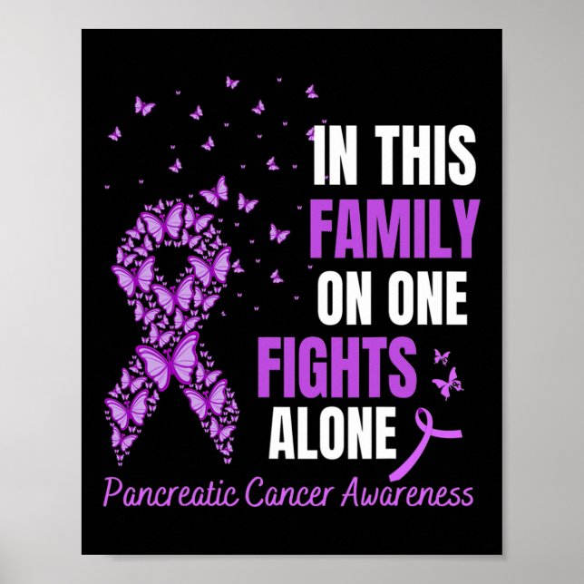 In this family no ones fight alone Pancreatic canc Poster (Front)