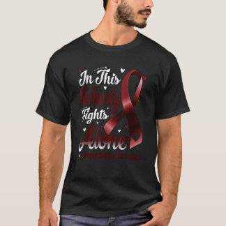 In This Family Nobody Fight Alone Amyloidosis Awar T-Shirt