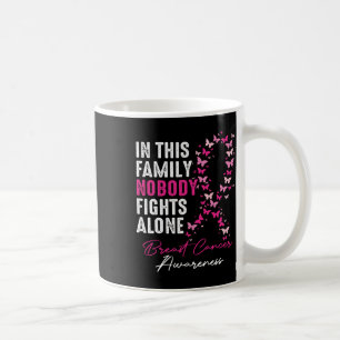 In This Family Nobody Fight Alone Breast Cancer Aw Coffee Mug