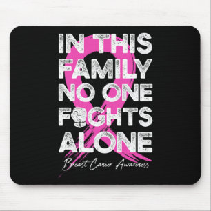 In This Family Nobody Fight Alone Breast Cancer Wa Mouse Mat