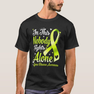 In This Family Nobody Fight Alone Lyme Disease Awa T-Shirt