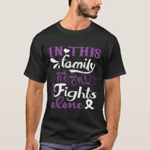 In This Family Nobody Fight Alone Pancreatic Cance T-Shirt