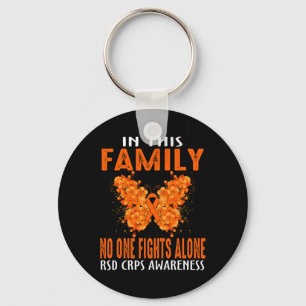 In This Family Nobody Fight Alone Rsd Crps Awarene Key Ring
